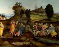 Моисей приносит воду из скалы